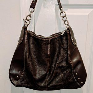 Large Furla Leather Tote Hobo Shoulder Bag - Italy